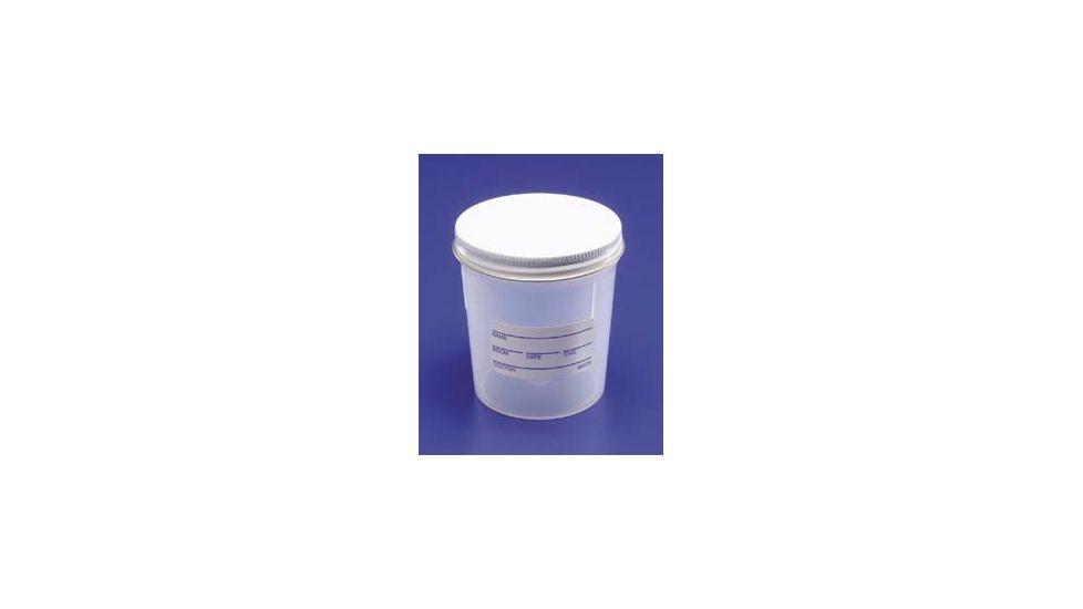 Kendall Healthcare PRECISION Specimen Containers, Tyco Healthcare/Kendall 17099 Container Flat Top 4.5OZ CS100
