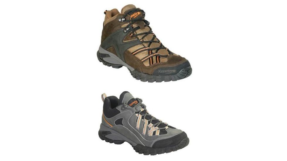 Kenetrek Bridger Ridge Hiking Shoes - Men's, Coffee, Grey