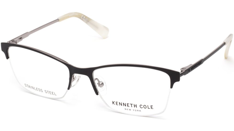 Kenneth Cole KC0283 Eyeglass Frames - Matte Black Frame Color, Matte Black Lens Color