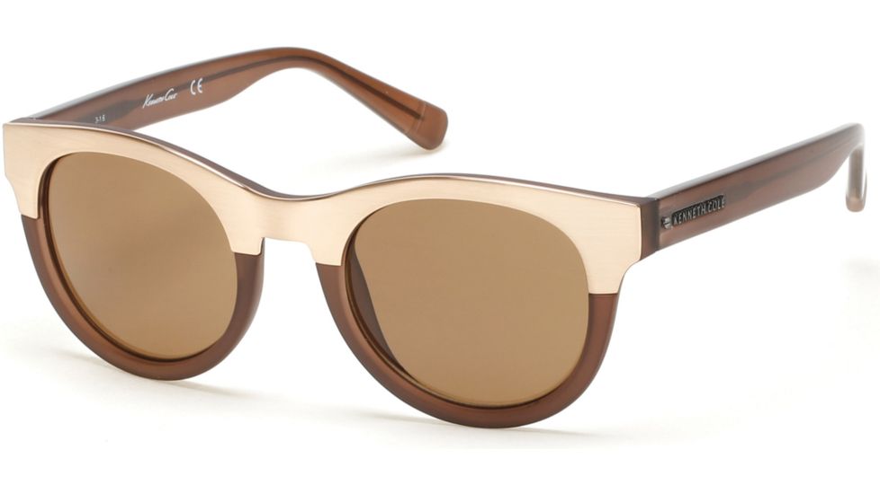 Kenneth Cole KC7211 Sunglasses - Beige Frame Color, Brown Lens Color
