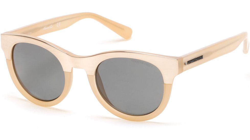 Kenneth Cole KC7211 Sunglasses - Matte Beige Frame Color, Smoke Polarized Lens Color