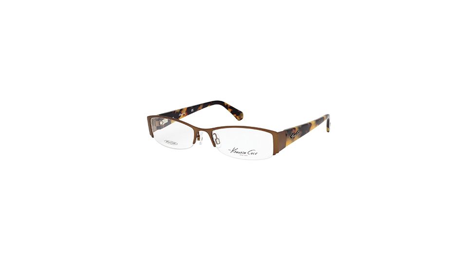 Kenneth Cole New York KC0203 Eyeglass Frames - Matte Dark Brown Frame Color