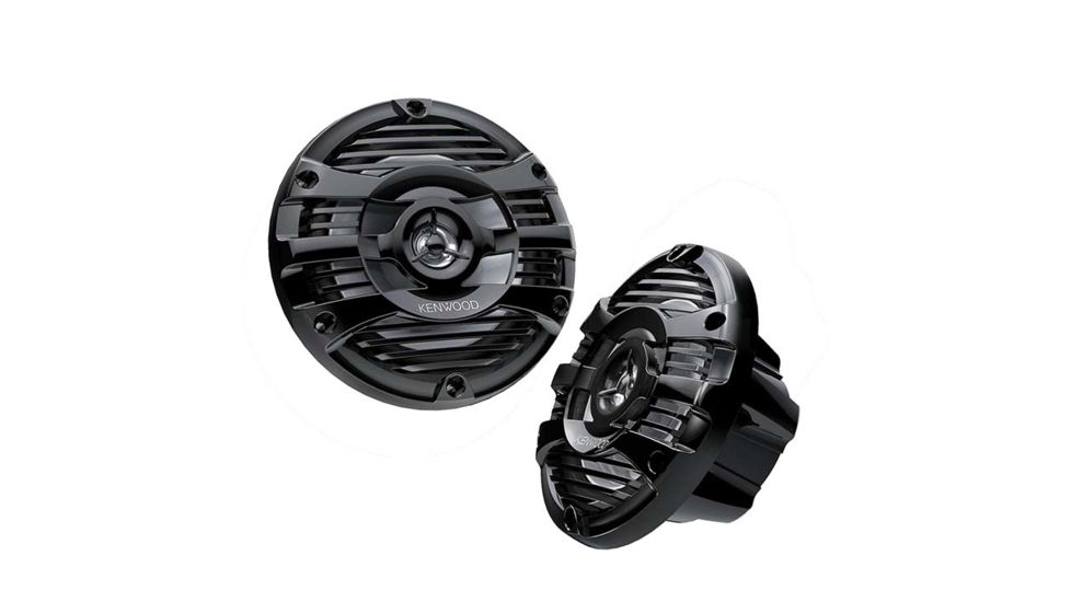 Kenwood 6.5in Marine 2 Way Speakers 150 Watts, Black KFC1653MRB