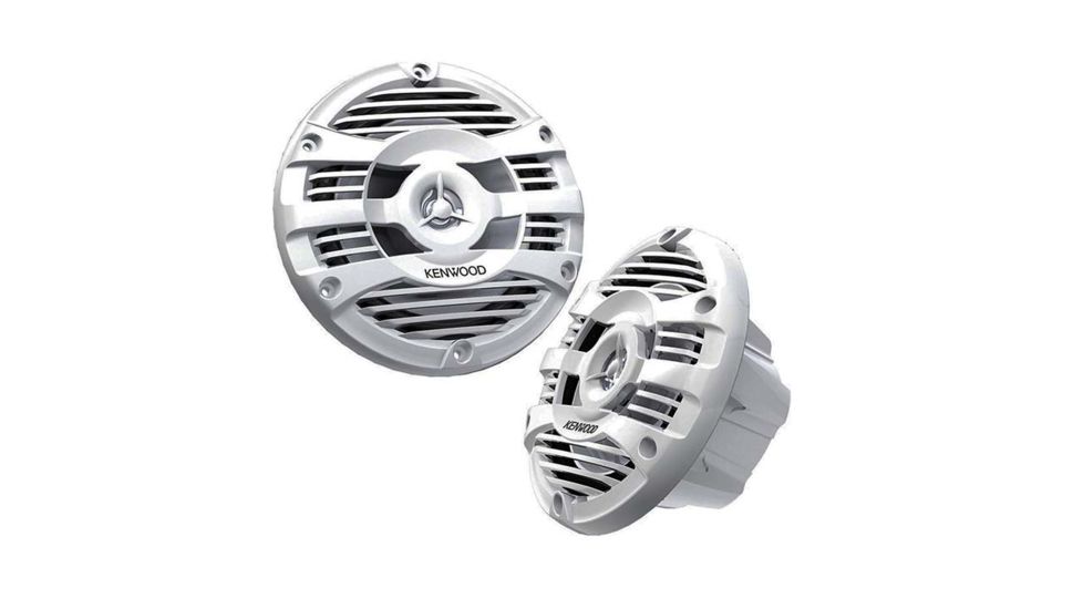 Kenwood 6.5in Marine 2 Way Speakers 150 Watts, White KFC1653MRW