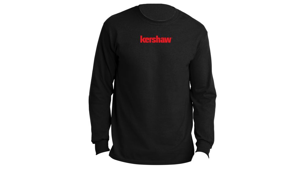 Kershaw Longsleeve Shirt, Black, Small, SHIRTKER184S