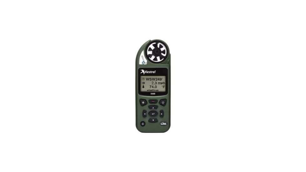 Kestrel 5500 Weather Meter with LiNK + Vane Mount, Olive Drab 0855LVOLV