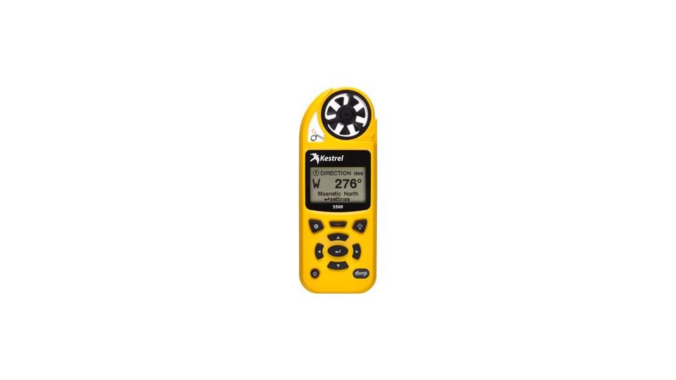 Kestrel 5500 Weather Meter with LiNK + Vane Mount, Yellow, 0855LVYEL