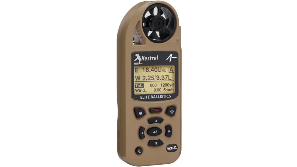 Kestrel 5700X WEZ Weather Meter w/Applied Ballistics, Desert Tan, 0857XWLTANM