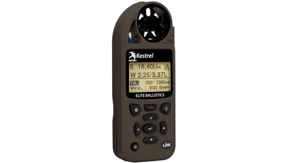 Kestrel Elite Weather Meter w/ Applied Ballistics w/Link, Flat Dark Earth, 0857ALFDE