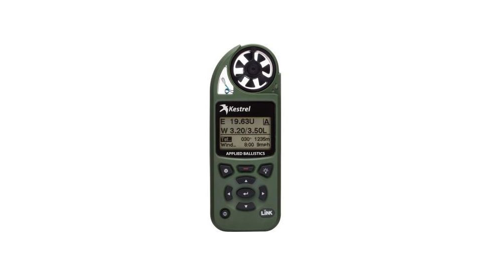Kestrel Elite Weather Meter with Applied Ballistics with LiNK, Olive Drab 0857ALOLV