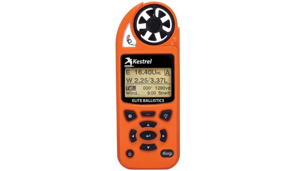 Kestrel Elite Weather Meter with Applied Ballistics with LiNK, Blaze Orange, 0857ALBLZ
