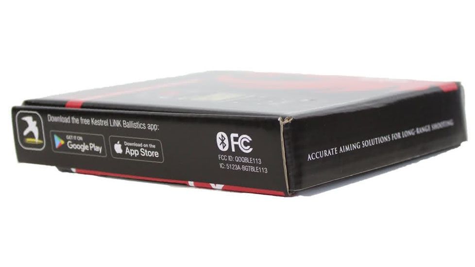 Kestrel Ruger 5700 Ballistics Weather Meter with LiNK, Black, 5.0 x 1.9 x 1.1 in, 0857BLBLK-RUG