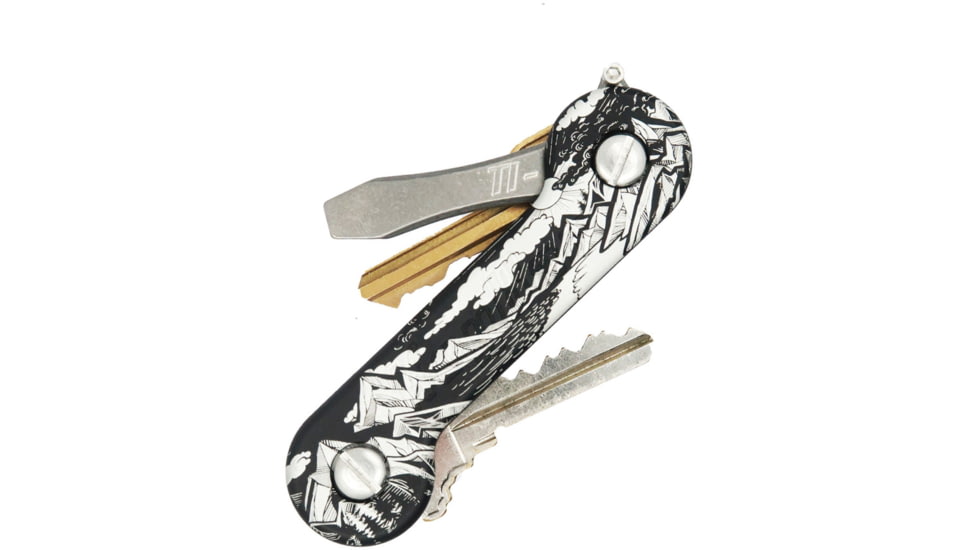 KeyBar KeyBar Aluminum Sierra, 3.5 overall, AKB-SRRA-BLK