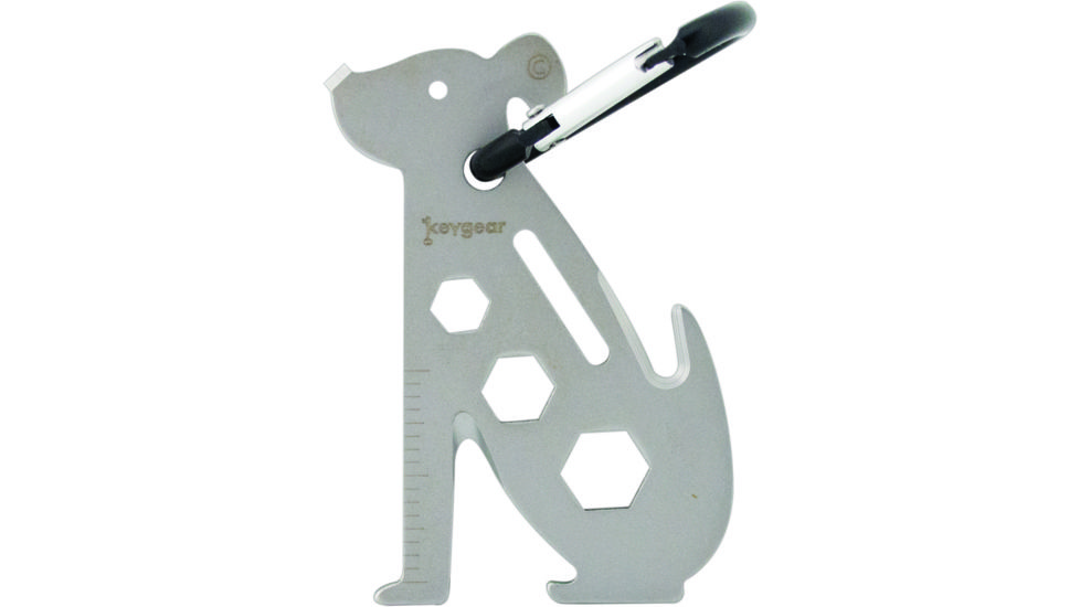 KeyGear Critter Multi-Tool, Mutt 50-KEY0493, Silver 50-KEY0493