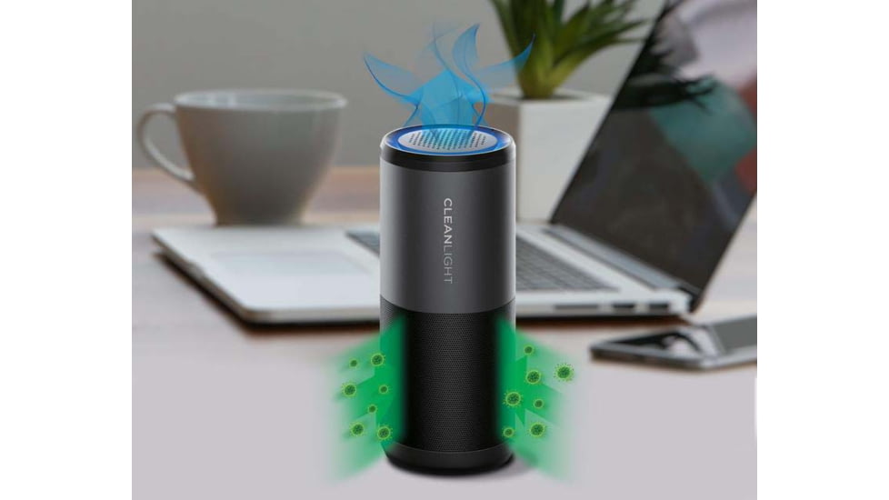 KeySmart CleanLight Portable UV Air Purifier, Black, KS917-BLK