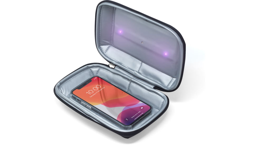 KeySmart CleanTray To-Go Rechargeable UV Light Sterilizer, Black, KS924-BLK, EDEMO1