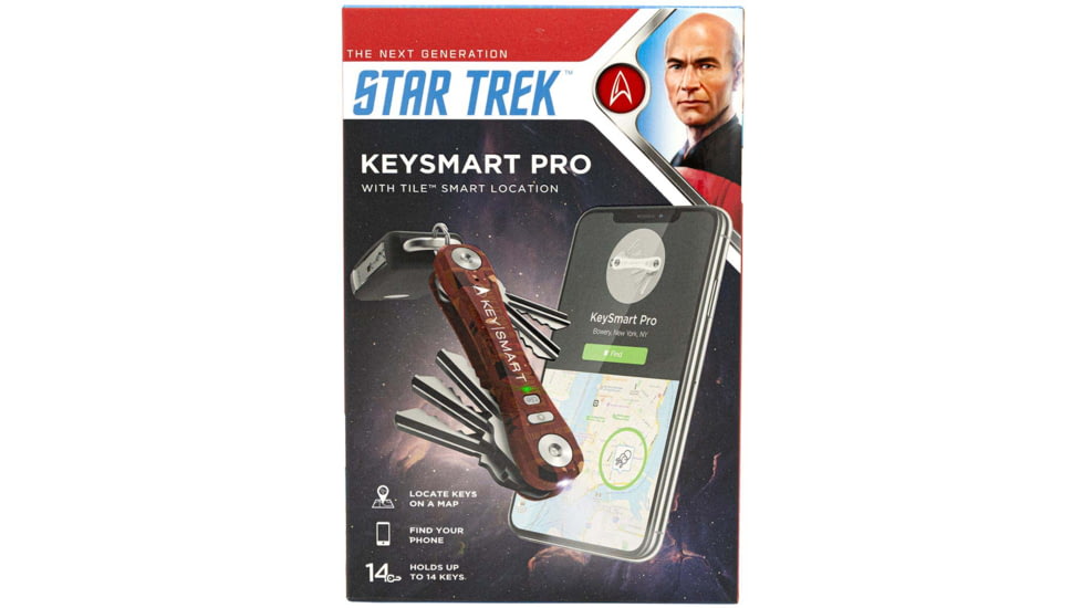 KeySmart KeySmart Pro w/Tile Smart Location, Star Trek TNG, KS411-TRK-JLP