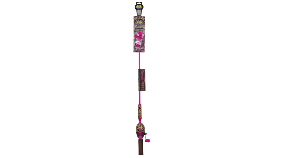Kid Casters Leopard Tangle-FREE Fishing Combo, KCSNTLEOPARD