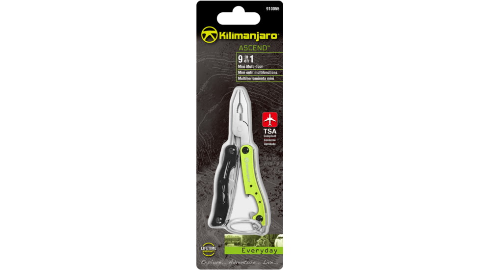 Kilimanjaro Gear Ascend TSA Compliant Keychain Multi Tool KJ910055