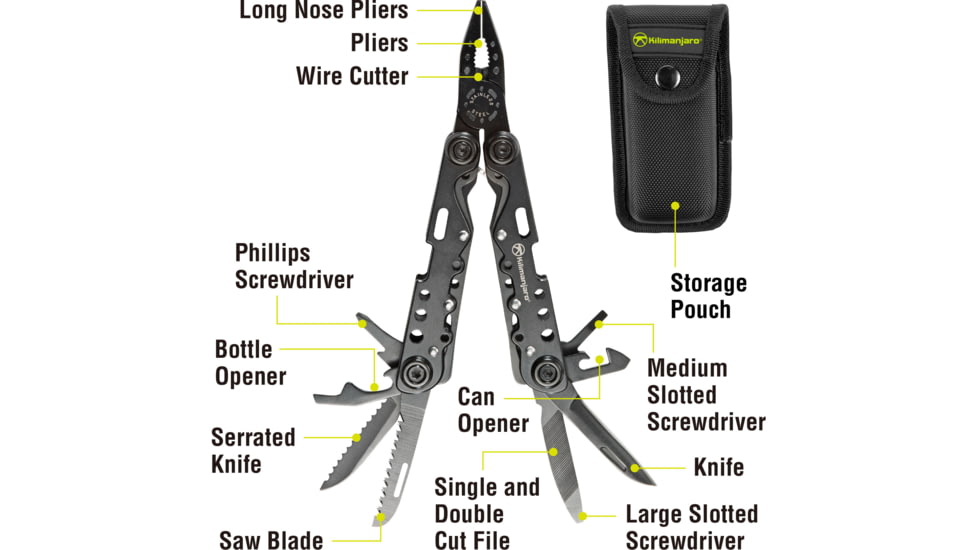 Kilimanjaro Gear Ballast Multi Tool, Black KJ910053