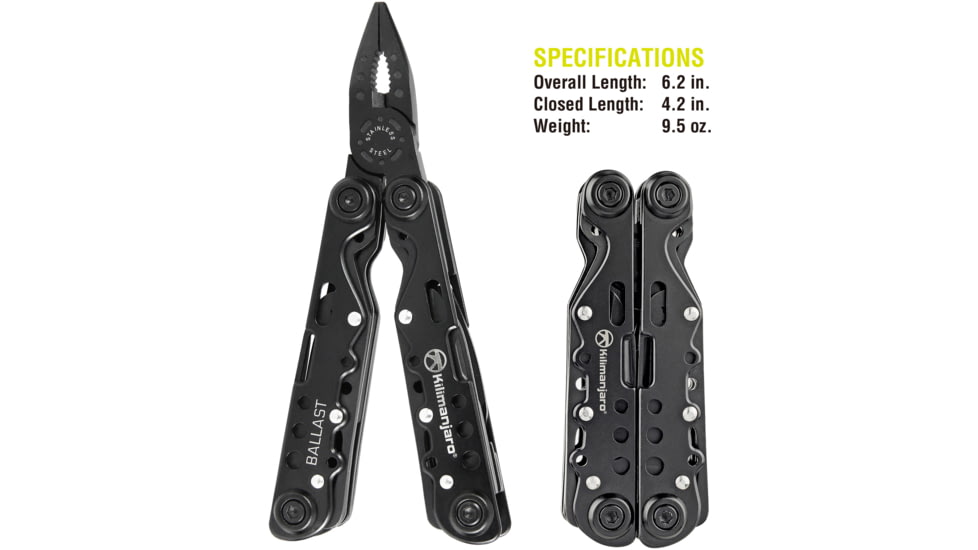 Kilimanjaro Gear Ballast Multi Tool, Black KJ910053