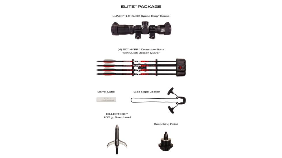 Killer Instinct Vital-X 430 Elite Crossbow, 195 lb, 430fps, 5040-E