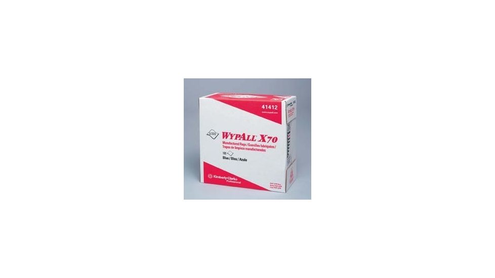 Kimberly Clark WypAll X70 Manufactured Rags, Kimberly-Clark Professional 41100-50 White