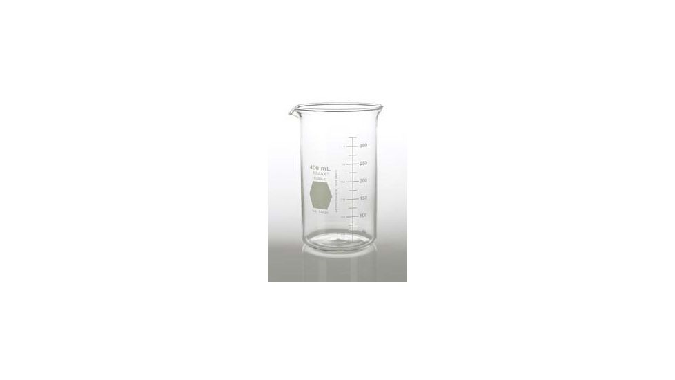 Kimble/Kontes KIMAX Brand Berzelius Beakers, Tall Form, Graduated, Borosilicate Glass 14030 400 With Pouring Spout