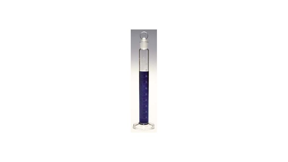 Kimble/Kontes KIMAX Brand Single Metric Scale Graduated Cylinders, Class A, Serialized and Certified, with Glass Stoppers 20036 250