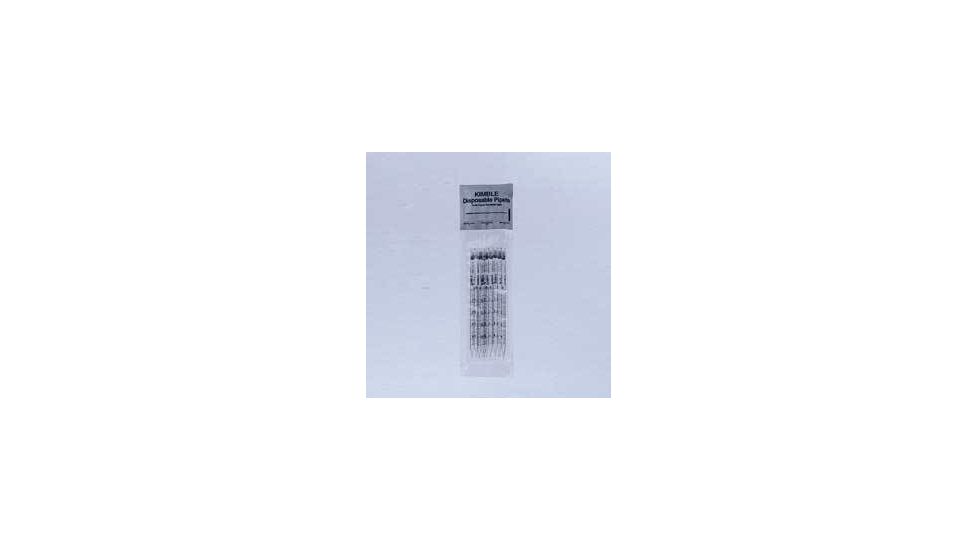 Kimble/Kontes Shorty Disposable Serological Pipets, Case of 200, Glass, Sterile, Plugged, Kimble Multi-Packs, 72110 25210