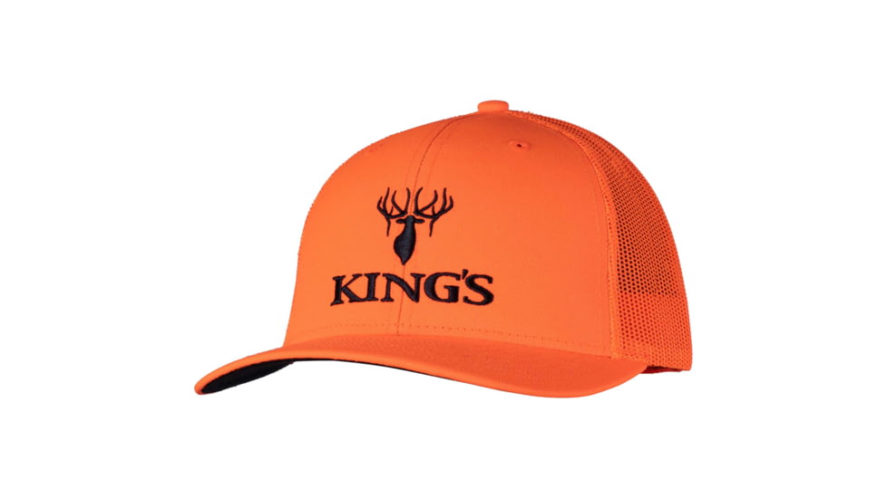 King's Camo Kings Logo Hat Blaze - Men's, Blaze Orange, One Size, KBZ407-BZ