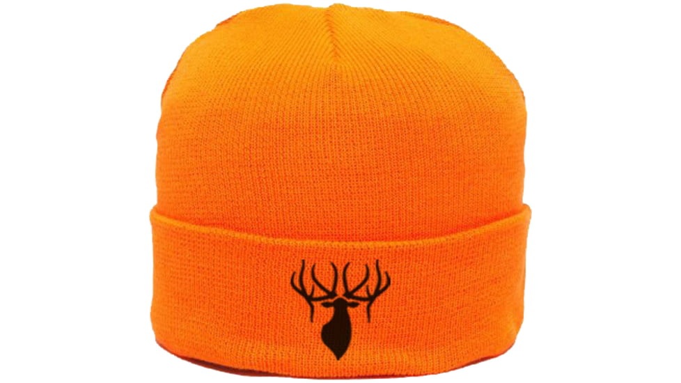 King's Camo Kings Logo Heavy Knit Beanie - Men's, Blaze Orange, One Size, KBZ409-BZ