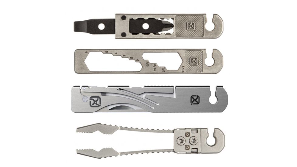Klecker Daily Carry Survival Kit, Folding Knife/Fire Starter/Belt Cutter/Bit Driver with BIT