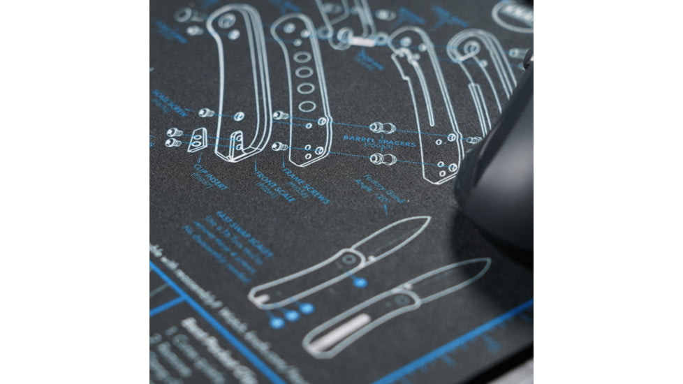 Knafs Lander 1 Knife Shop Mat/Mouse Pad, Black, KNAFS-00076