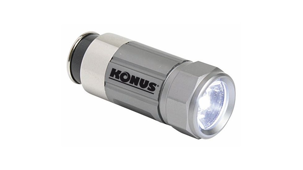 Konus 12pc KONUSLIGHTER 0.5 W LED Rechargeable Car Flashlight,Silver,Black,Green 3910