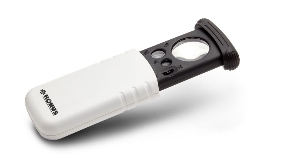 Konus Set of 6 pcs Compact Magnifier w/Triple Lens, 10x-20x-30x, White, 3026