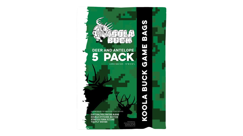 Koola Buck Economy Deer Quarter Game Bags 5-pack