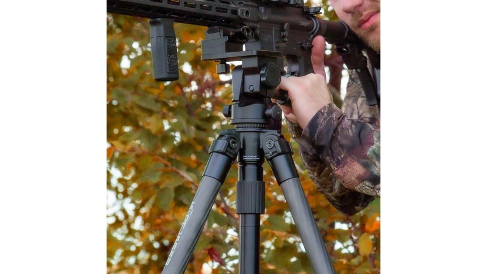 Kopfjager K800 CF Tripod w/ Reaper Rail, Black KJ85004K