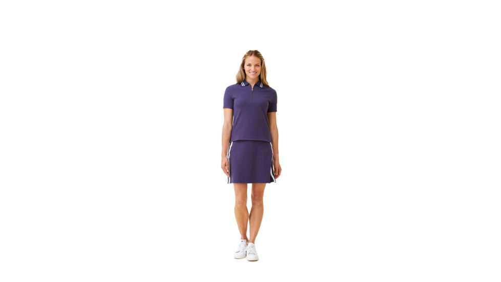 Krimson Klover Dina 1/4 Zip Polos - Womens, Indigo, Large, S23129-405-L