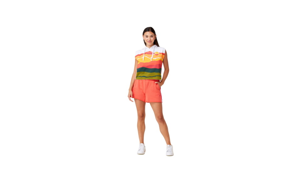 Krimson Klover Gracie Long Sleeve Hoodies - Womens, Landscape Coral, Extra Small, S23156P-667-XS