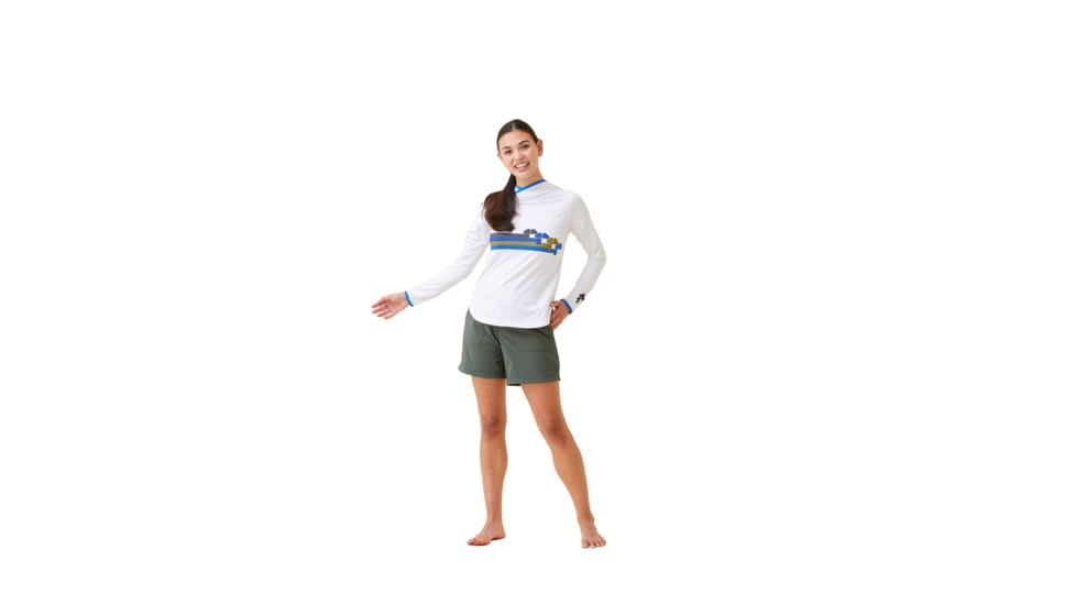 Krimson Klover Hallie Sunshirts - Womens, Clover Stripe Forest, Large, S23147-662-L