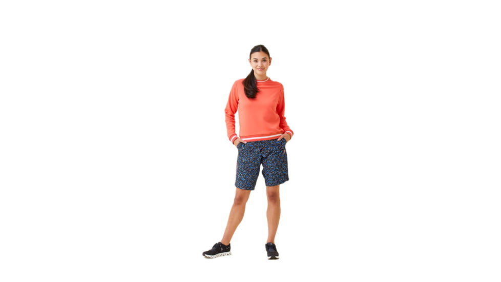 Krimson Klover Holly Crewneck Sweaters - Womens, Coral, Extra Small, S23155S-622-XS