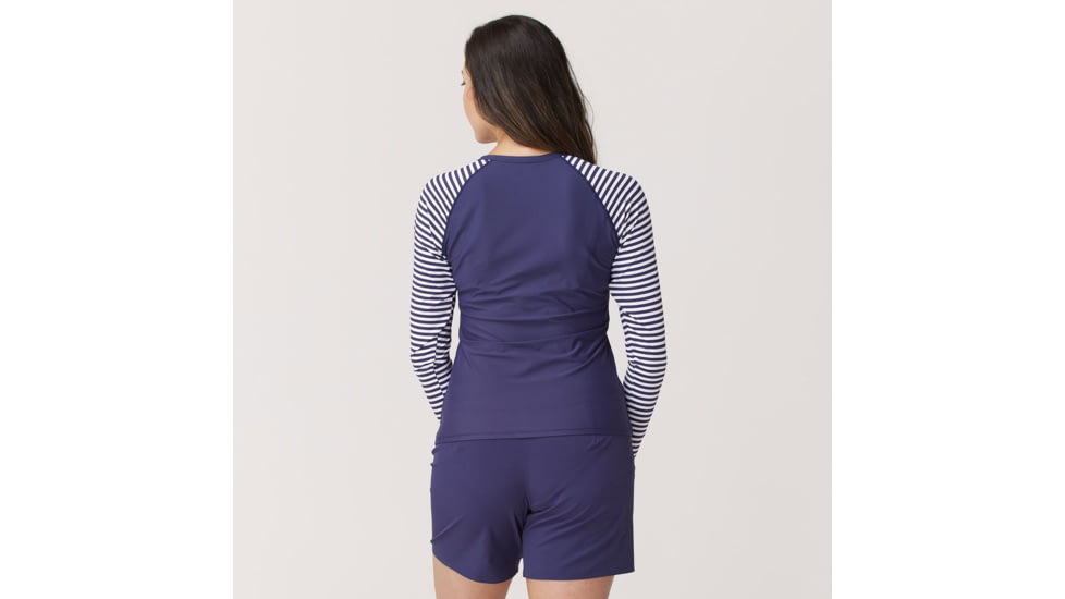 Krimson Klover Mae Swimshirt - Womens, Stripe Indigo, Medium, S24126-917-M