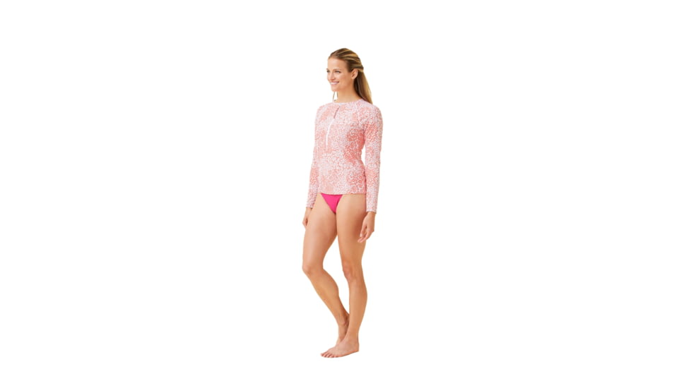 Krimson Klover Mae Swimshirts - Womens, Mtn Floral Coral, Large, S23144P-657-L