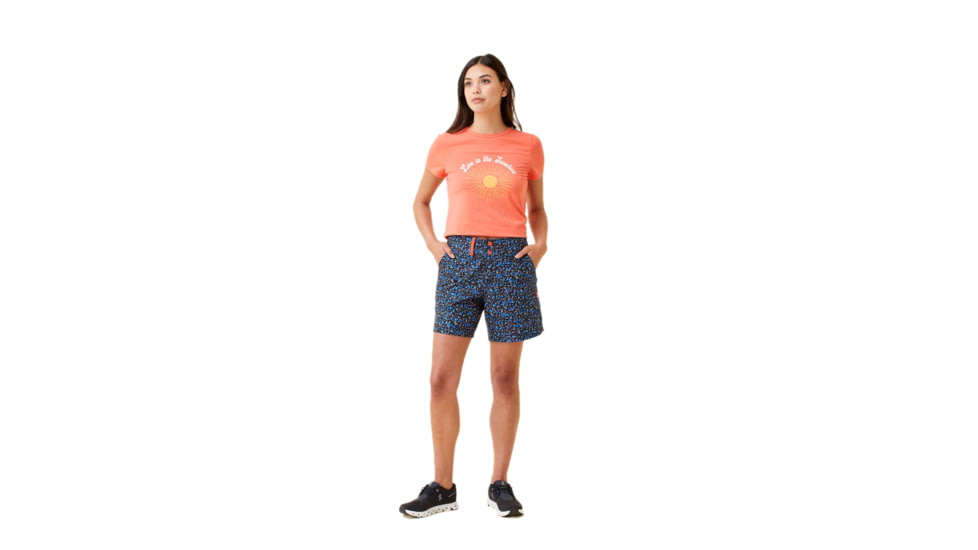 Krimson Klover Rory 7in Inseam Shorts - Womens, Confetti Black, Medium, S23102-651-M