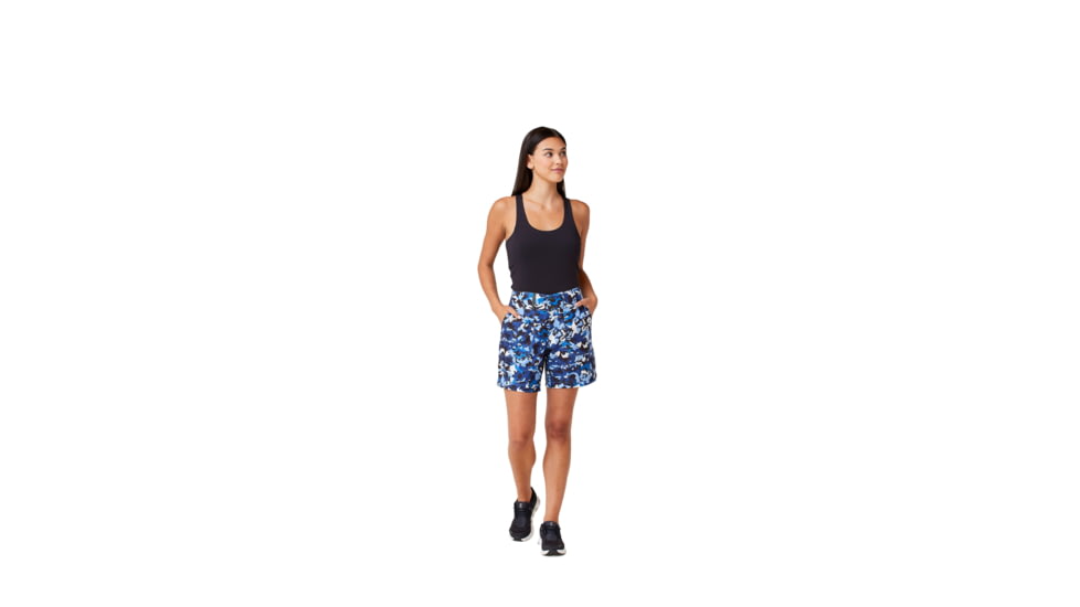 Krimson Klover Rory 7in Inseam Shorts - Womens, Floral S. Blue, Small, S23102-658-S
