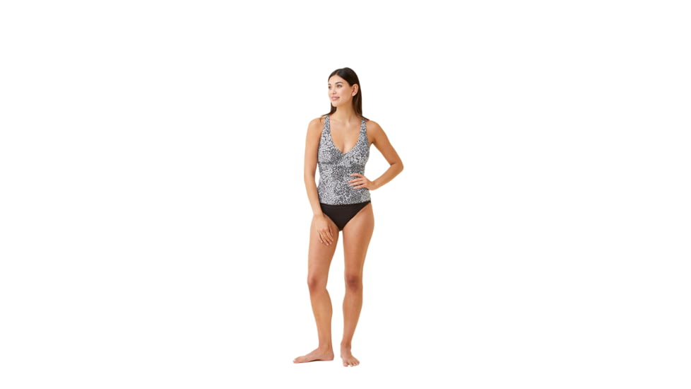 Krimson Klover Tilly Tankini Tops - Womens, Mtn Floral Black, Small, S23135P-652-S
