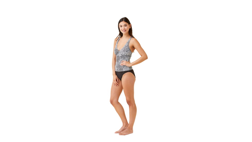 Krimson Klover Tilly Tankini Tops - Womens, Mtn Floral Black, Small, S23135P-652-S