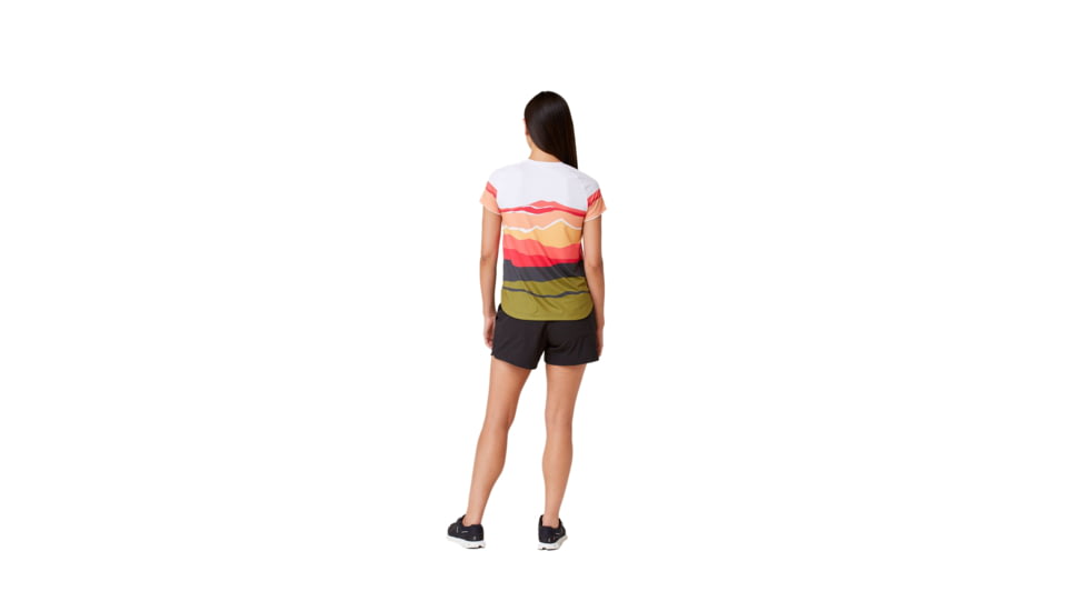 Krimson Klover Tori Short Sleeve Sunshirts - Womens, Landscape Coral, Small, S23146-667-S