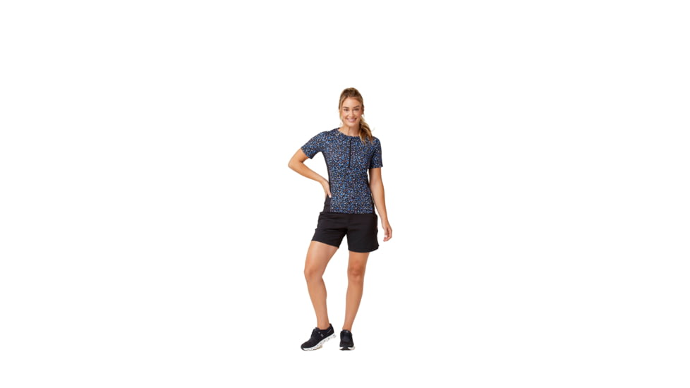 Krimson Klover Vida Jersey T-Shirts - Womens, Confetti Black, Extra Large, S23108-651-XL